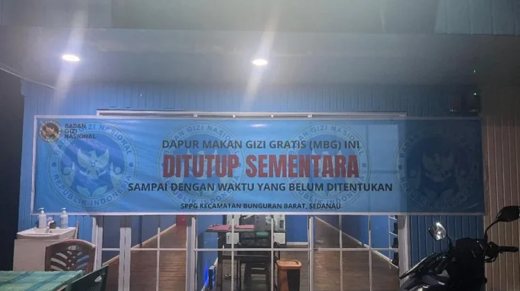 Dapur MBG Sedanau Ditutup sementara
