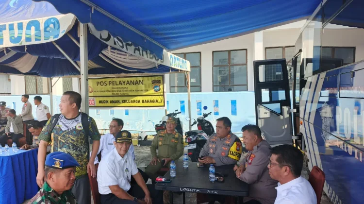 Kapolres Natuna Tinjau Arus Balik Lebaran Penagi