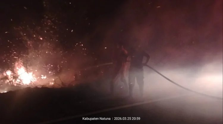Kebakaran Lahan di Sebayar Berhasil Dikendalikan Petugas
