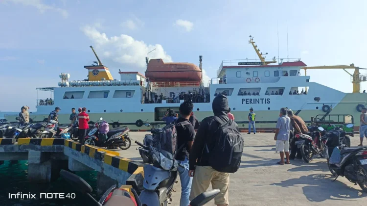 Pengamanan Arus Balik KM Sabuk Nusantara 110 Berjalan Lancar di Midai