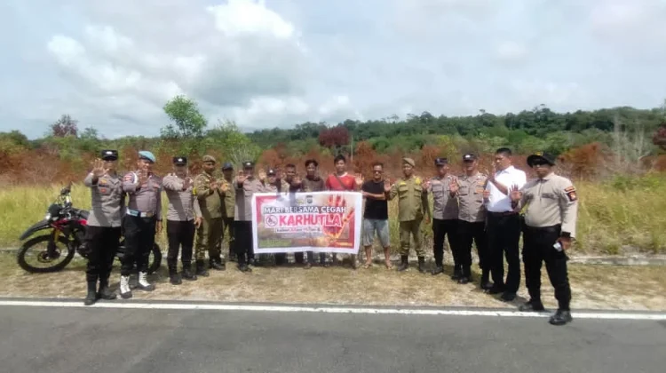 Patroli Gabungan Karhutla di Bunguran Timur Laut Berjalan Lancar