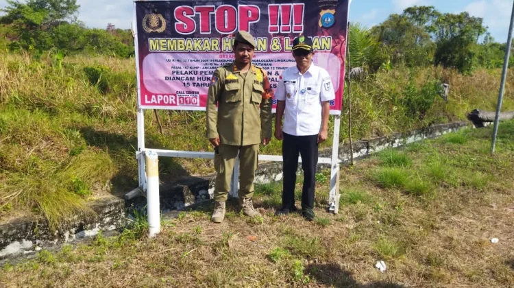 Spanduk Imbauan Karhutla Dipasang di Bunguran Utara