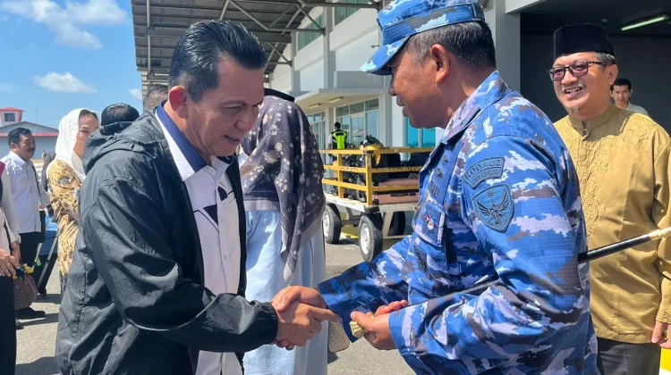 Danlanud RSA Sambut Kunker Gubernur Kepri di Natuna