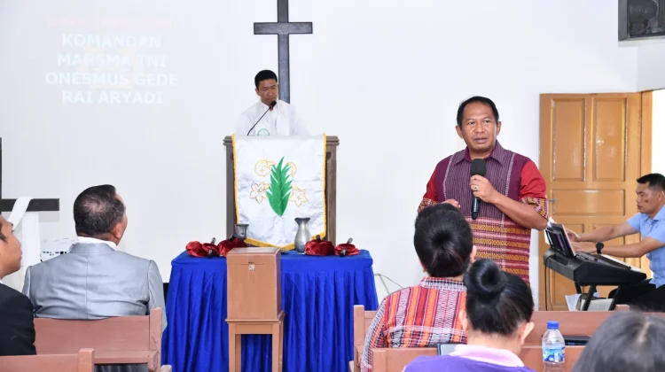 Danlanud RSA Natuna Resmikan Pastori Gereja Bukit Kasih