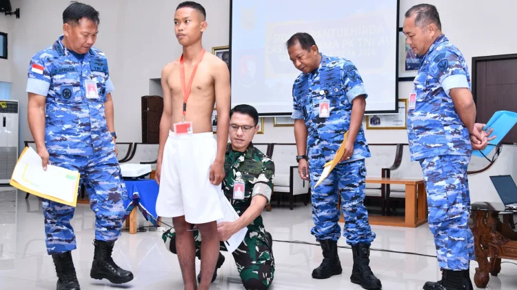 Seleksi Akhir Casis Tamtama TNI AU Digelar di Lanud RSA Natuna