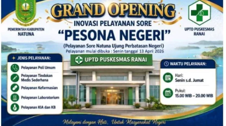 Antisipasi Lonjakan Penyakit, Puskesmas Ranai Buka Pelayanan Sore