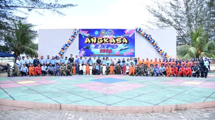 Siswa Meriahkan Angkasa Expo 2026 HUT ke-80 TNI AU di Natuna