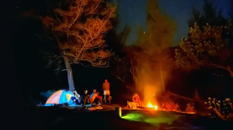 Keseruan Remaja Camping di Malam Hari Pererat Kebersamaan