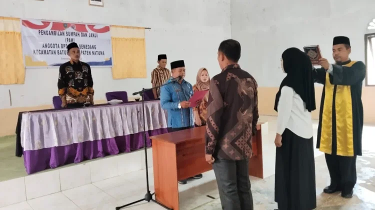 Pelantikan PAW BPD Desa Semedang Digelar