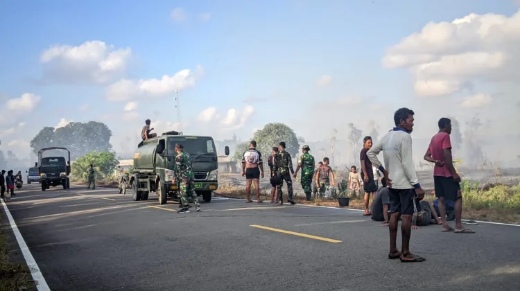 Kebakaran Lahan Terjadi di Teluk Buton