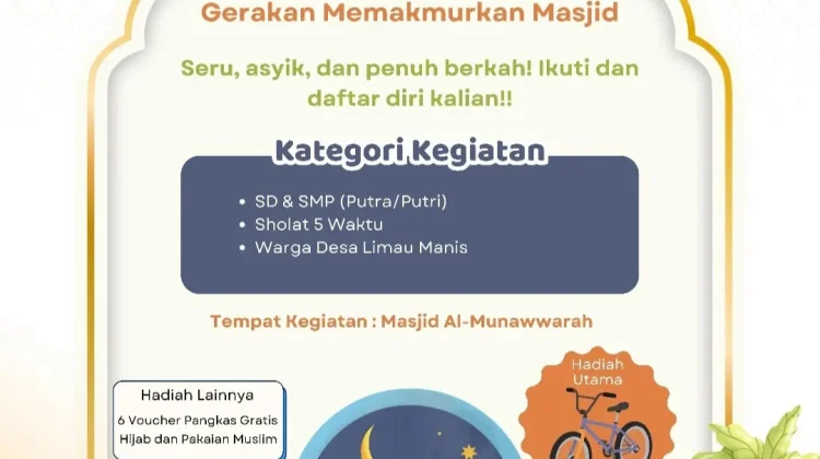 Desa Limau Manis Gelar Program Gema Masjid