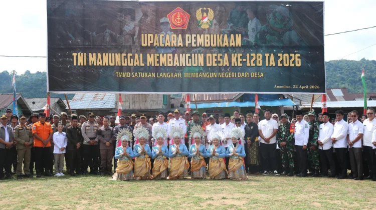 TMMD Ke-128 Kodim Natuna Resmi Dibuka di Anambas