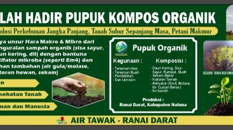 Produksi Kompos Ranai Darat Tembus 2 Ton