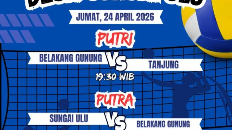 Turnamen Voli Antar Desa di Sungai Ulu Dorong Sportivitas dan Kebersamaan