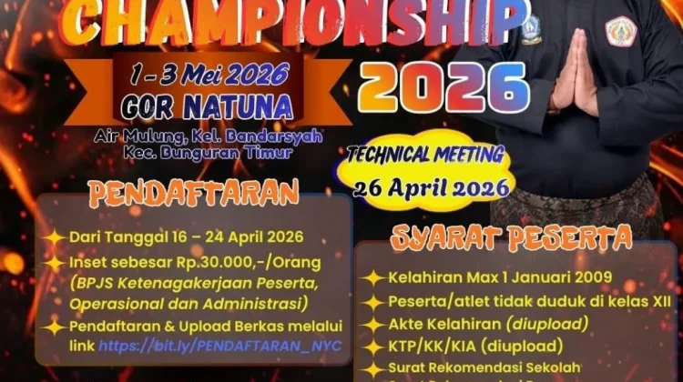 IPSI Natuna Gelar Young Fighter Championship 2026