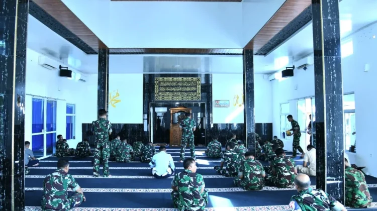 Pembinaan Rohani, Personel Lanud Raden Sadjad Natuna Laksanakan Ibadah Serentak