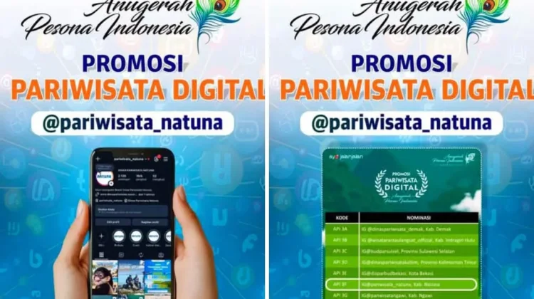 Promosi Digital Pariwisata Natuna Masuk 10 Nominasi Terbaik API 2026