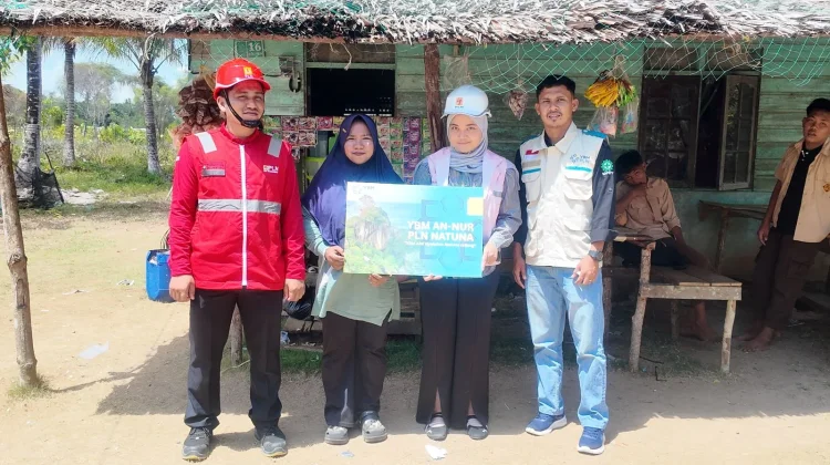 PLN ULP Natuna Salurkan Listrik Gratis untuk Warga Desa Kelarik