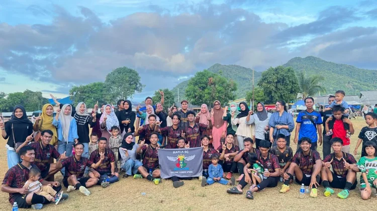 Tim Karla SC Lolos Final Turnamen Sepak Bola Pulau Tiga Cup 2026