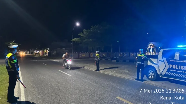 Patroli Blue Light Natuna Cegah Balap Liar Malam