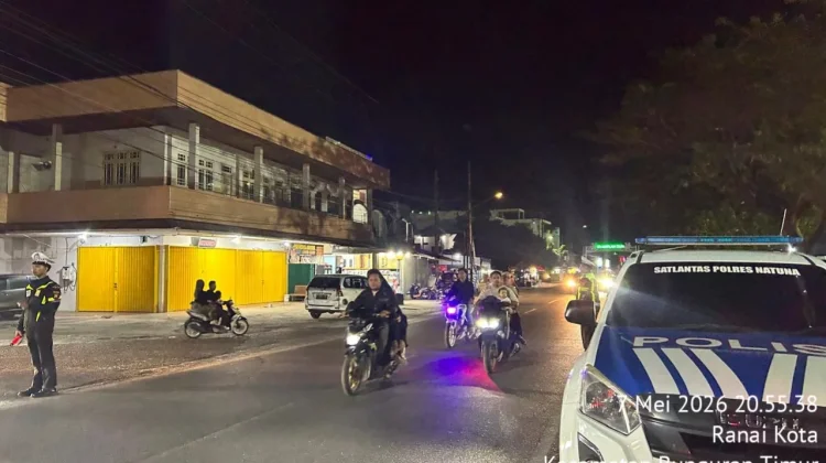 Satlantas Polres Natuna Intensifkan Patroli Blue Light