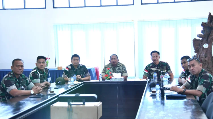 Panglima Kodau I Berikan Arahan Melalui Video Confrence