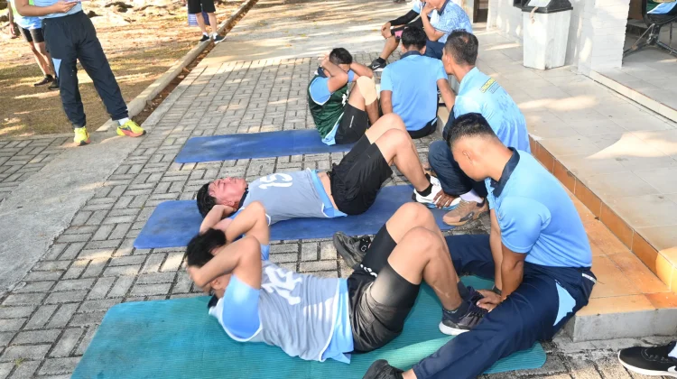 Lanud RSA Natuna Gelar Tes Fisik, Ukur Kesiapan Personel