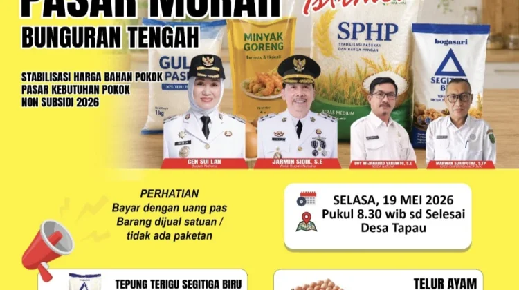 Pasar Murah Istimewa Akan  Digelar di Desa Tapau