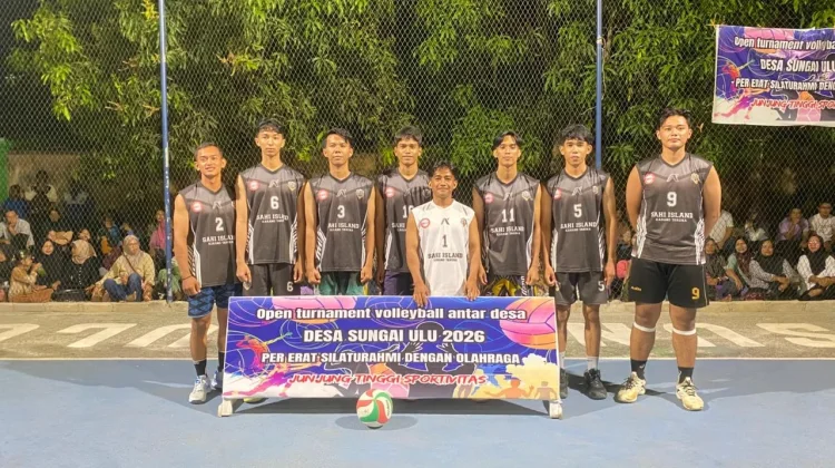 Tim Voli Putra Kelanga Lolos Semi Final Turnamen Desa Sungai Ulu 2026