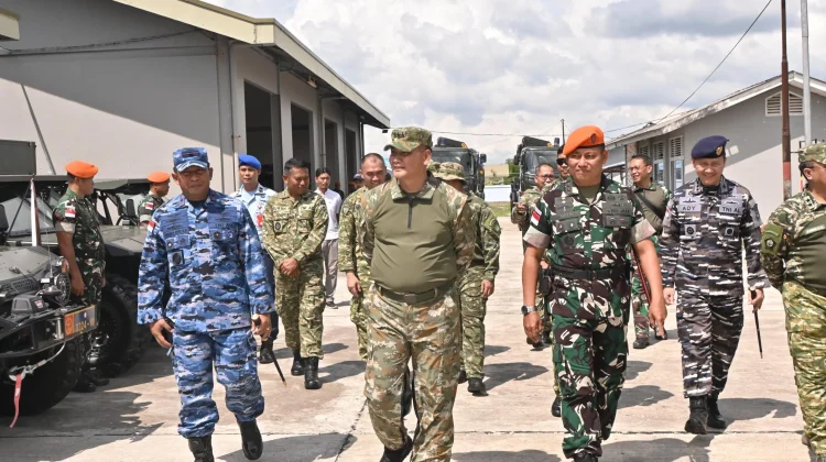 Danlanud RSA Dampingi Pangkogabwilhan I Tinjau Yon Arhanud 14 Pasgat Natuna
