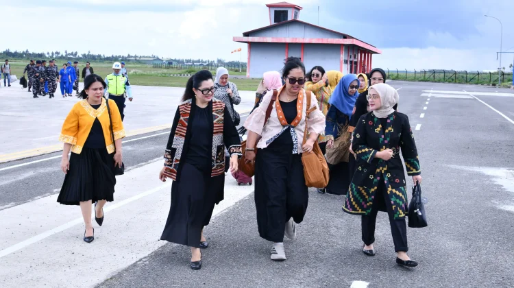 Ketua PIA AG  Lanud RSA Sambut Ketua IKKT PWA CBS II Kogabwilhan I
