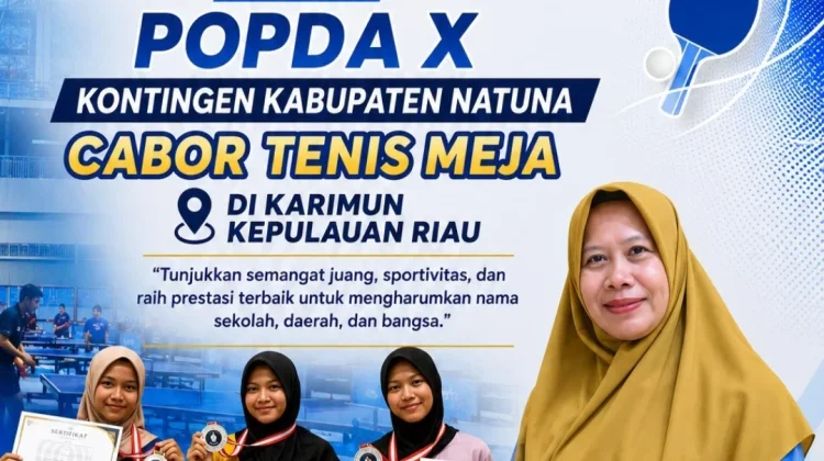 Siswi SMAN 1 Bunguran Timur Wakili Natuna di POPDA X Cabang Tenis Meja
