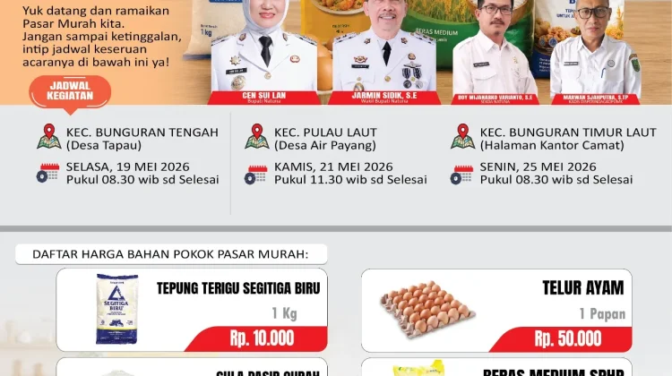 Pemkab Natuna Gelar Pasar Murah jelang Idul Adha 1447 Hijriah