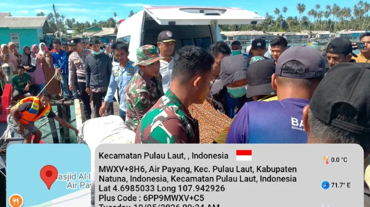 Personil Koramil08/ Pulau Laut Ikut Evakuasi  Korban