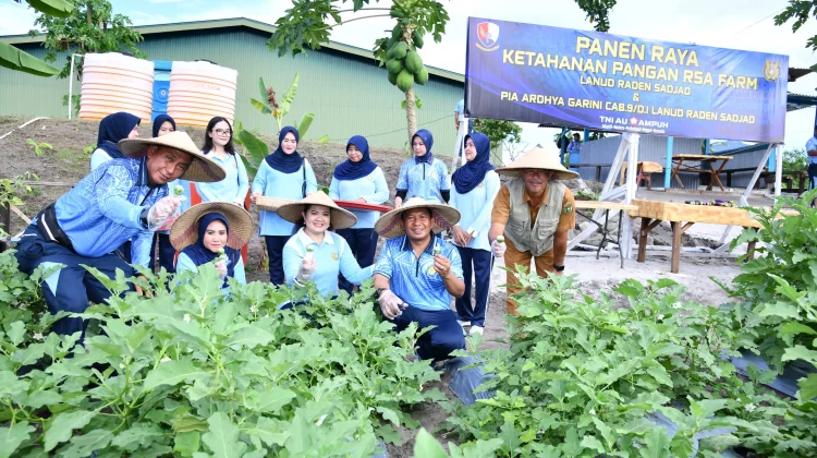 Lanud Raden Sadjad Dorong Kemandirian Pangan di Natuna