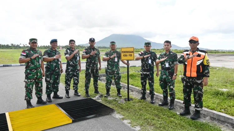 Danlanud RSA Pasang Plang KOBA/FOD, Pastikan Keselamatan Penerbangan Aman
