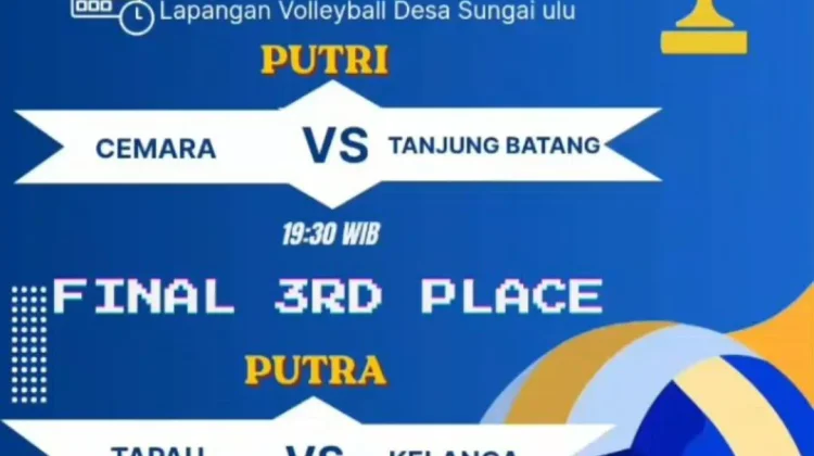 Batu Gajah Putri dan Karang Labuk Juarai Turnamen Voli