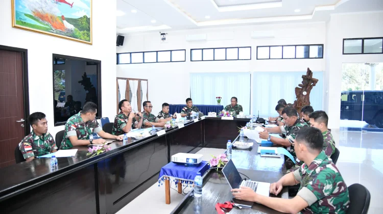 Danlanud RSAPimpin Rapat Kenaikan Pangkat dan Mutasi Jabatan Personel