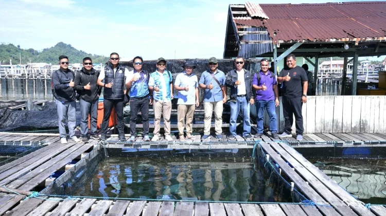 Danlanud RSA Dukung Pengembangan Budidaya Ikan Laut di Natuna