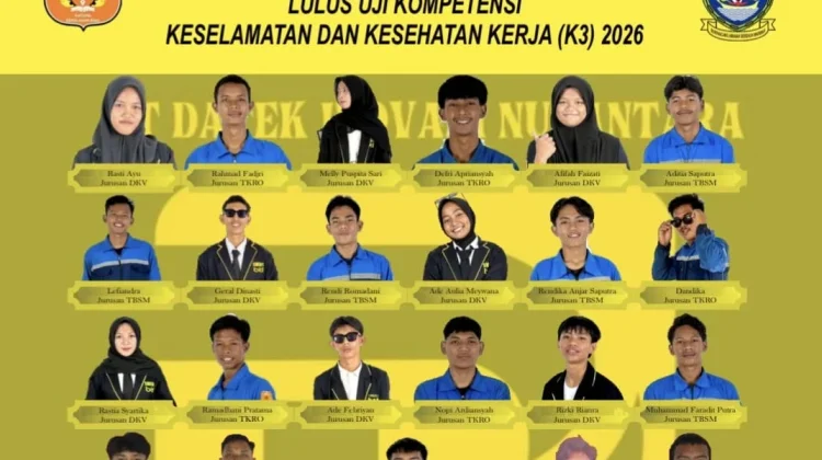 SMKN 1 Bunguran Timur Laut Raih Sertifikasi K3