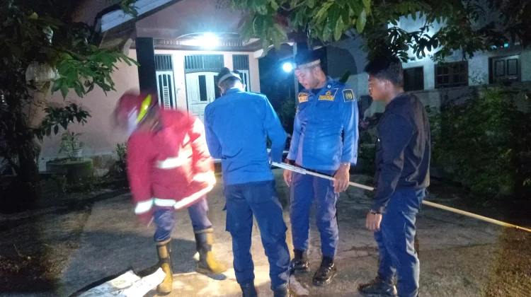 Damkar Natuna Evakuasi Sarang Tawon di Air Kolek Ranai Kota