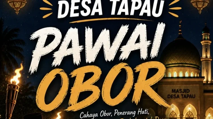 Remaja Masjid Desa Tapau Gelar Pawai Obor Semarak Idul Adha