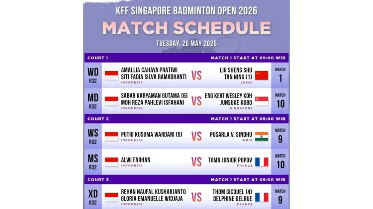 Lima Wakil Indonesia Memulai Perjuangan Singapore Open