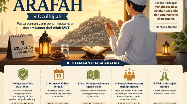 Keistimewaan Puasa Arafah: Penuh Pahala, Penghapus Dosa, dan Sunnah Rasulullah