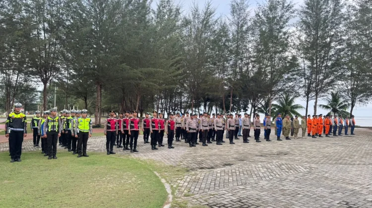 Polres Natuna Gelar Apel Gabungan Malam Idul Adha 1447 H