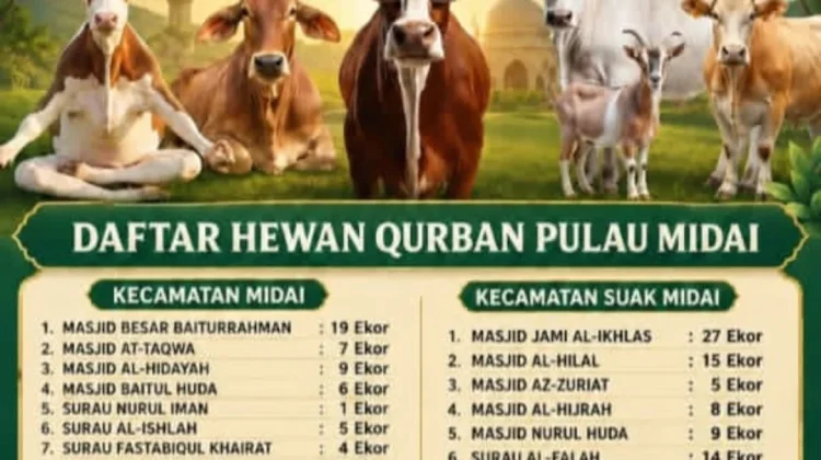 Idul Adha Perkuat Semangat Berbagi di Suak Midai