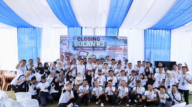 Pertamina Patra Niaga FT Natuna Tutup Bulan K3 dengan Edukasi Keselamatan Kerja