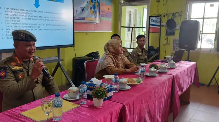 MoU Satpol PP dan SDN 001 Ranai Jadi Percontohan di Natuna
