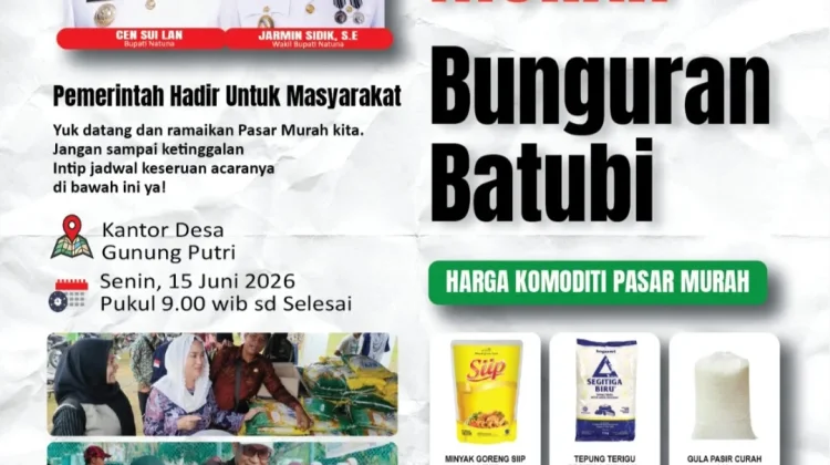 KPM Batubi Terima Beras dan Pasar Murah