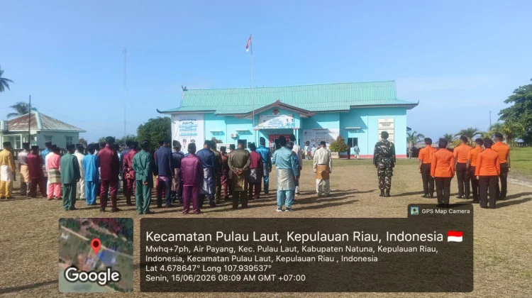 Koramil Hadiri HUT Kecamatan Pulau Laut